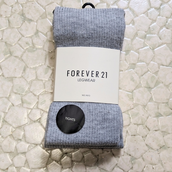 Forever21 grey tights - Picture 2 of 2